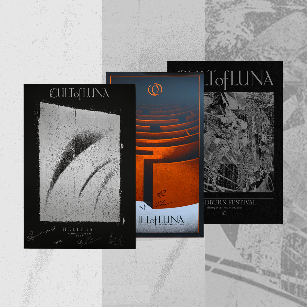 CULT OF LUNA - Hellfest 2026 + Roadburn 2026 "Signed by band" (Screenprint Bundle)