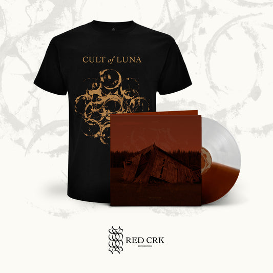 CULT OF LUNA - The Raging River LP Gtfold (Half/Half - Transparent and Brown) + Black T-Shirt
