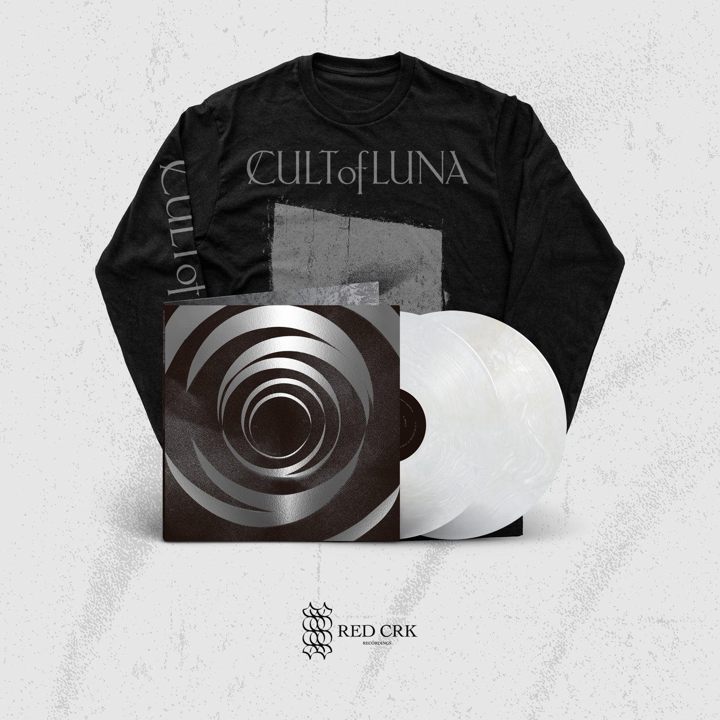 CULT OF LUNA - In The Shadow Of Your Shadow 2LP [Foil edition] (Transparent with Marbled White) + Monolith (Black Shirt Long sleeve) PRE-ORDER