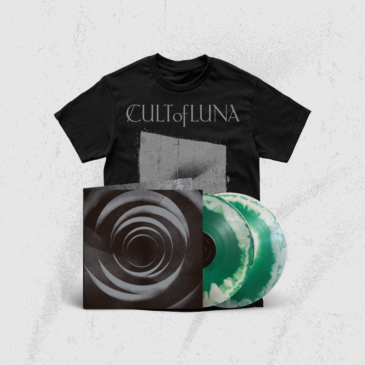 CULT OF LUNA - In The Shadow Of Your Shadow 2LP (AB Side effect on White & Green) + Monolith (Black T-Shirt) PRE-ORDER