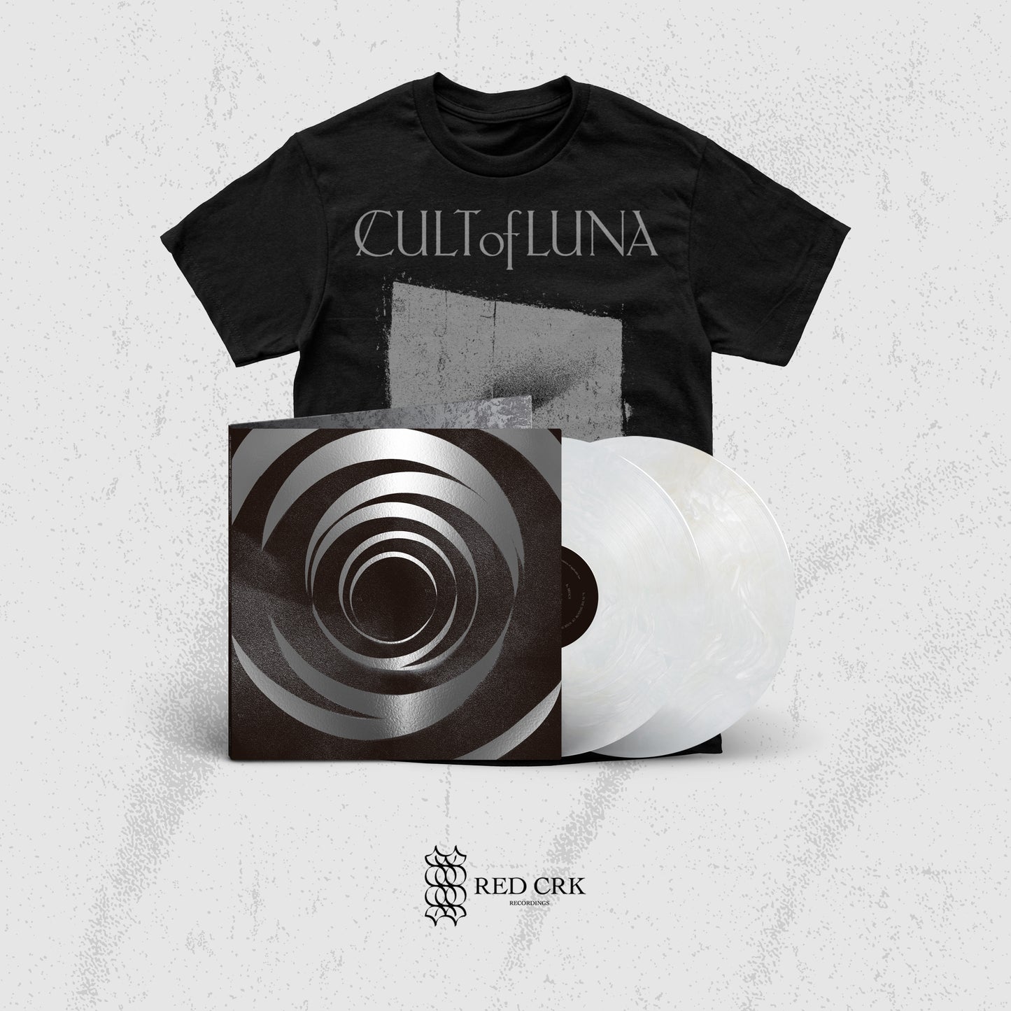 CULT OF LUNA - In The Shadow Of Your Shadow 2LP [Foil edition] (Transparent with Marbled White) + Monolith (Black T-Shirt) PRE-ORDER