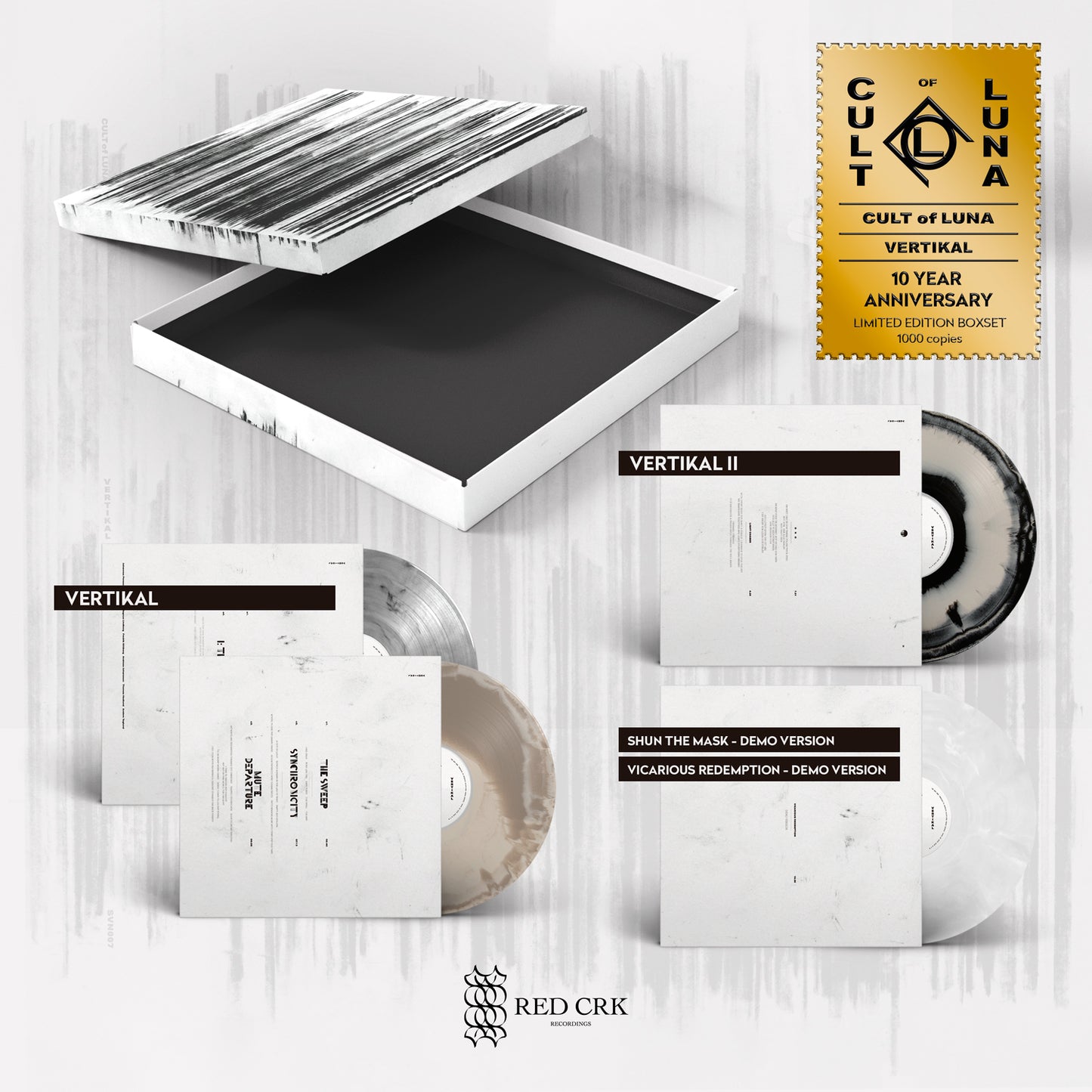 CULT OF LUNA - Vertikal Pendant + Vertikal (10 Year Anniversary Limited edition Boxset) + Vertikal (White T-Shirt) (Bundl