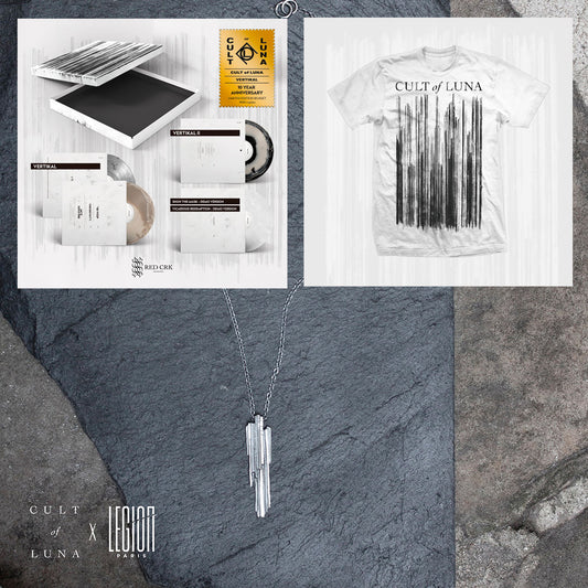 CULT OF LUNA - Vertikal Pendant + Vertikal (10 Year Anniversary Limited edition Boxset) + Vertikal (White T-Shirt) (Bundl