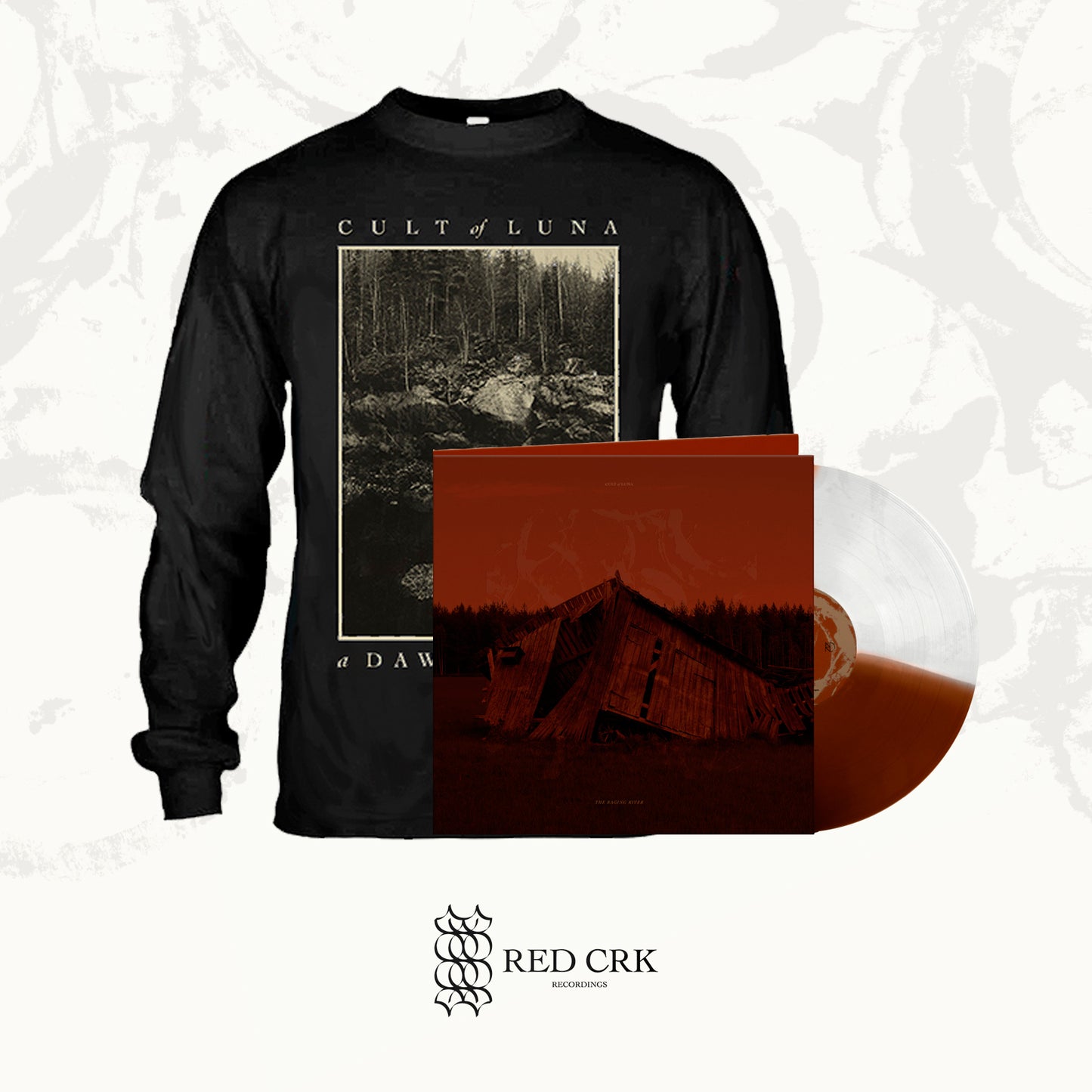 CULT OF LUNA - The Raging River LP Gtfold (Half/Half - Transparent and Brown) + A Dawn to Fear (Hill) Shirt Long Sleeves