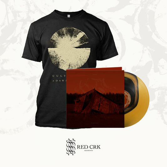 CULT OF LUNA - The Raging River LP Gtfold (Colour in Colour - Black and Beer) + A Dawn to Fear circle 1 (Black & Logo) T-Shirt