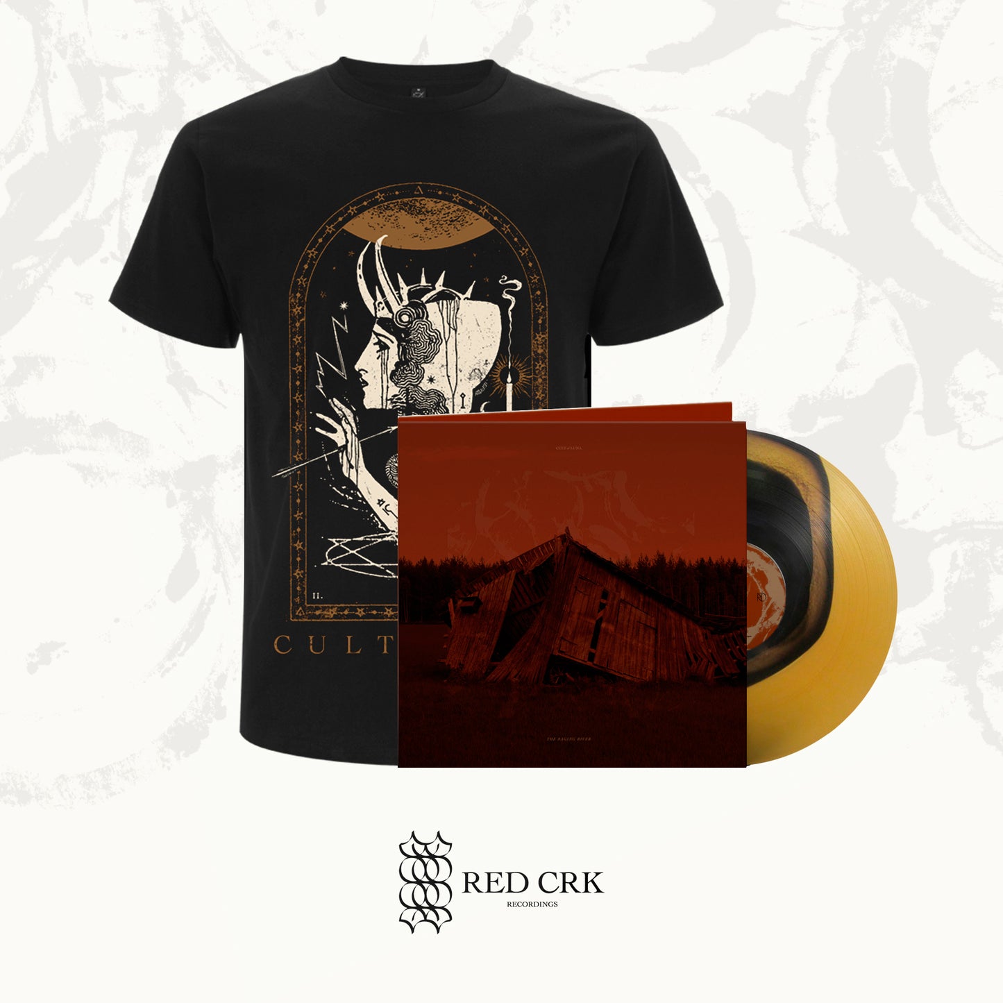 CULT OF LUNA - The Raging River LP Gtfold (Colour in Colour - Black and Beer) + Greek God  T-Shirt