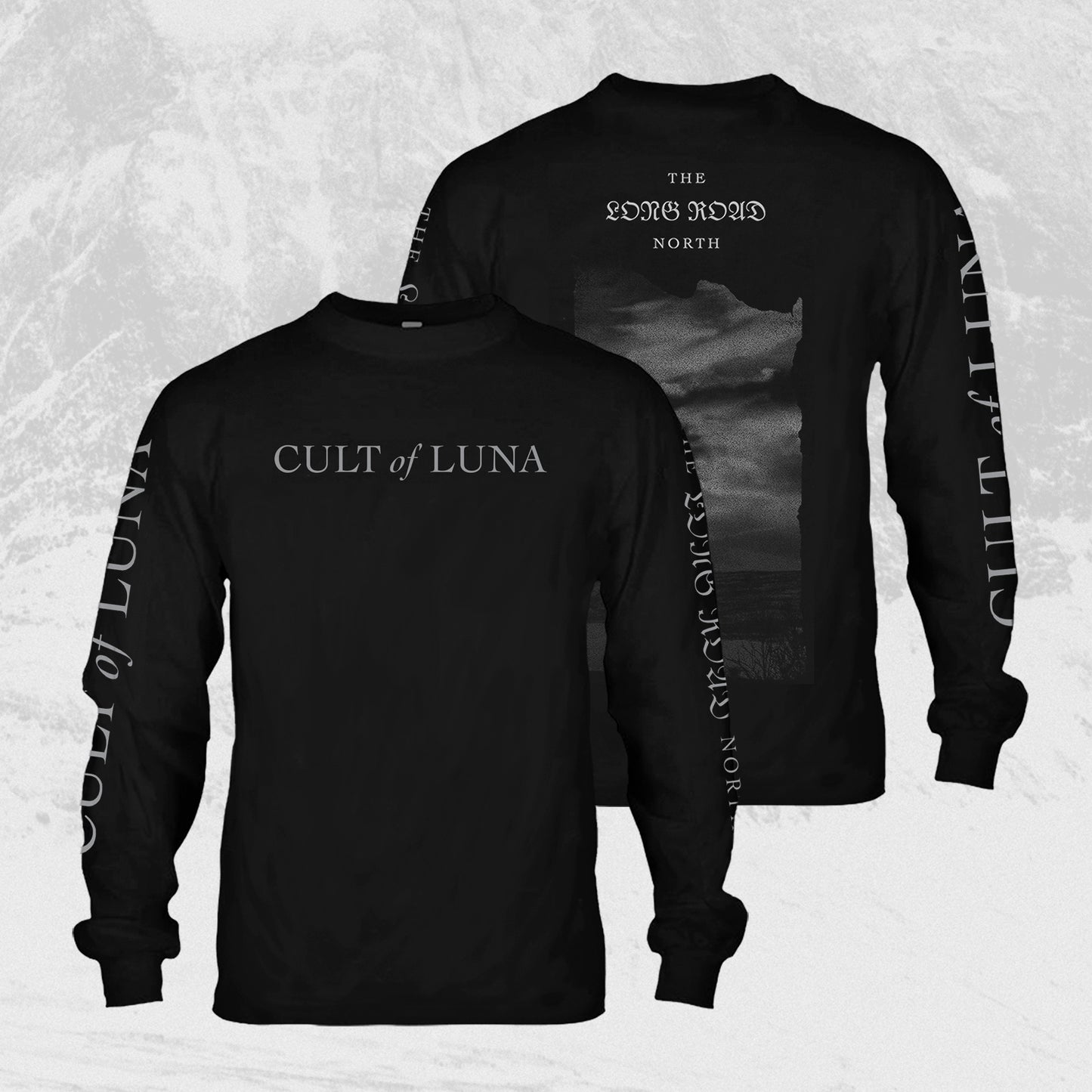 CULT OF LUNA - The Long Road North - Logo (Black Shirt Long Sleeve)